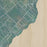 South Bass Island Ohio Map Print in Afternoon Style Zoomed In Close Up Showing Details