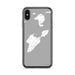 Custom iPhone X/XS South Bass Island Ohio Map Phone Case in Classic