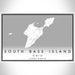 South Bass Island Ohio Map Print Landscape Orientation in Classic Style With Shaded Background