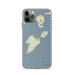 Custom iPhone 11 Pro South Bass Island Ohio Map Phone Case in Woodblock