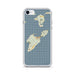 Custom iPhone SE South Bass Island Ohio Map Phone Case in Woodblock