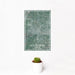 12x18 South Bend Indiana Map Print Portrait Orientation in Afternoon Style With Small Cactus Plant in White Planter