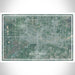 South Bend Indiana Map Print Landscape Orientation in Afternoon Style With Shaded Background