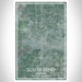 South Bend Indiana Map Print Portrait Orientation in Afternoon Style With Shaded Background