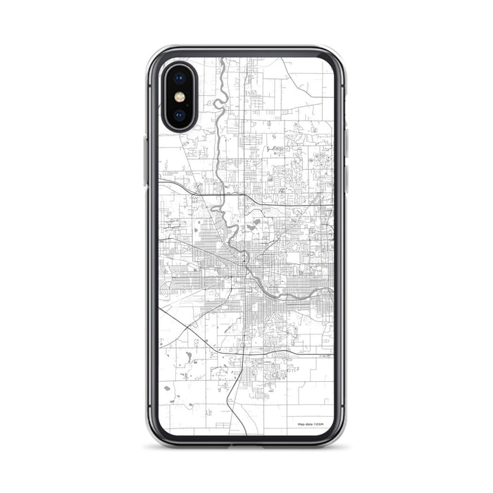 Custom South Bend Indiana Map Phone Case in Classic