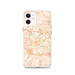Custom South Bend Indiana Map iPhone 12 Phone Case in Watercolor