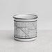 Front View Custom Southfield Michigan Map Enamel Mug in Classic