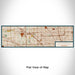 Flat View of Map Custom Southfield Michigan Map Enamel Mug in Woodblock
