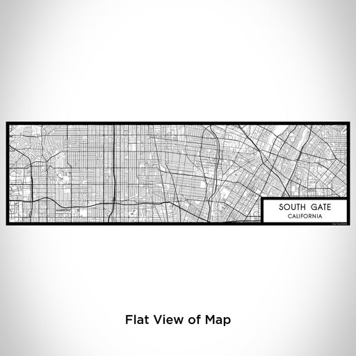 Flat View of Map Custom South Gate California Map Enamel Mug in Classic