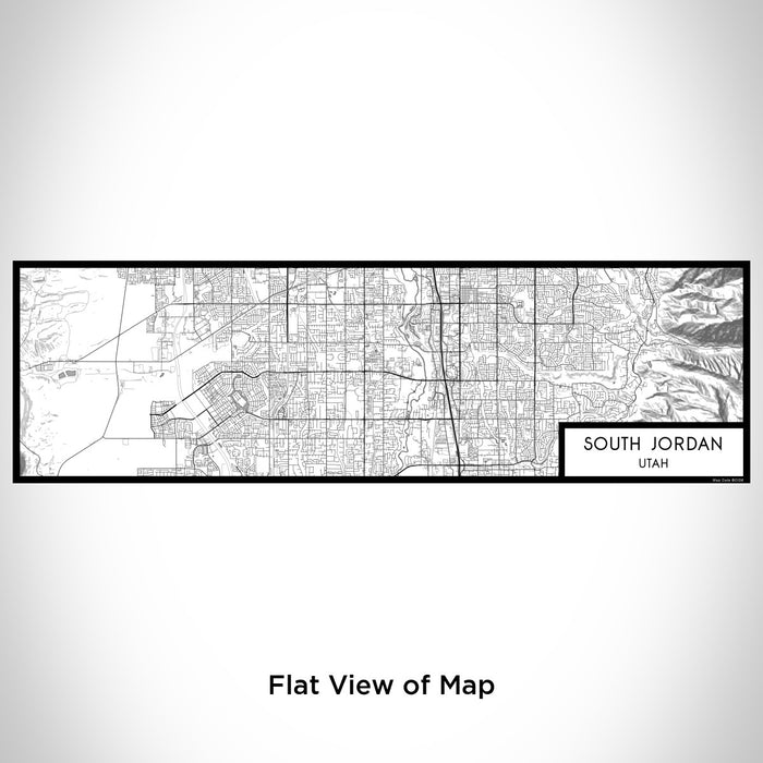 Flat View of Map Custom South Jordan Utah Map Enamel Mug in Classic