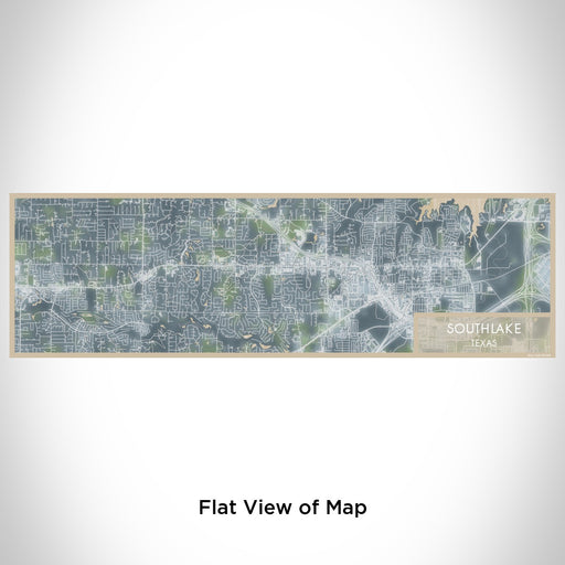 Flat View of Map Custom Southlake Texas Map Enamel Mug in Afternoon