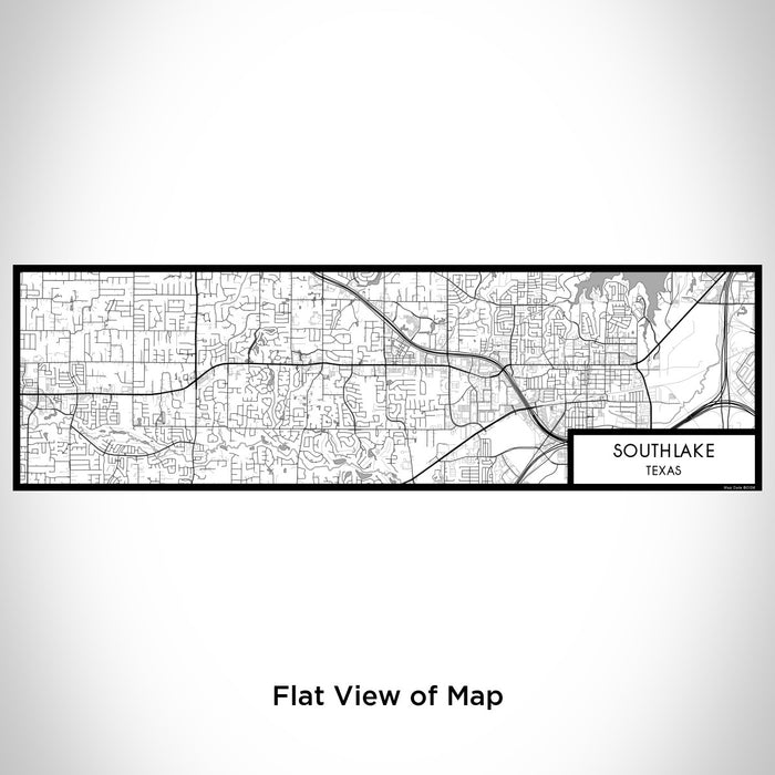Flat View of Map Custom Southlake Texas Map Enamel Mug in Classic