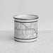 Front View Custom Southlake Texas Map Enamel Mug in Classic
