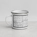 Left View Custom Southlake Texas Map Enamel Mug in Classic