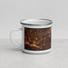 Left View Custom Southlake Texas Map Enamel Mug in Ember