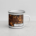 Right View Custom Southlake Texas Map Enamel Mug in Ember