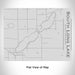 Rendered View of South Long Lake Minnesota Map Engraving on 20oz Stainless Steel Insulated Bottle with Bamboo Top