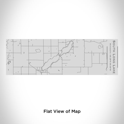 Rendered View of South Long Lake Minnesota Map Engraving on 10oz Stainless Steel Insulated Cup with Sipping Lid
