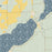South Long Lake Minnesota Map Print in Woodblock Style Zoomed In Close Up Showing Details