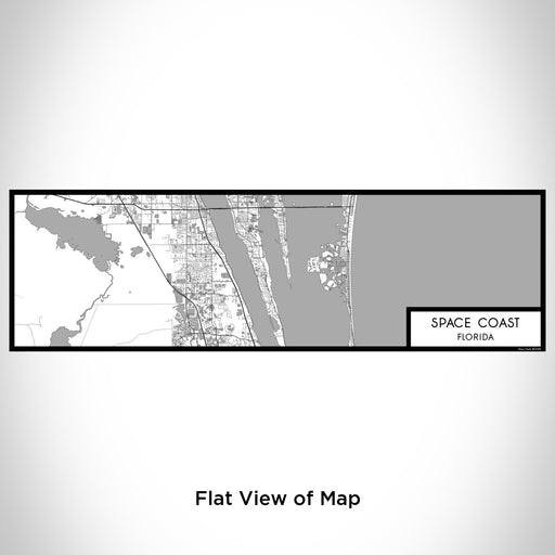 Flat View of Map Custom Space Coast Florida Map Enamel Mug in Classic