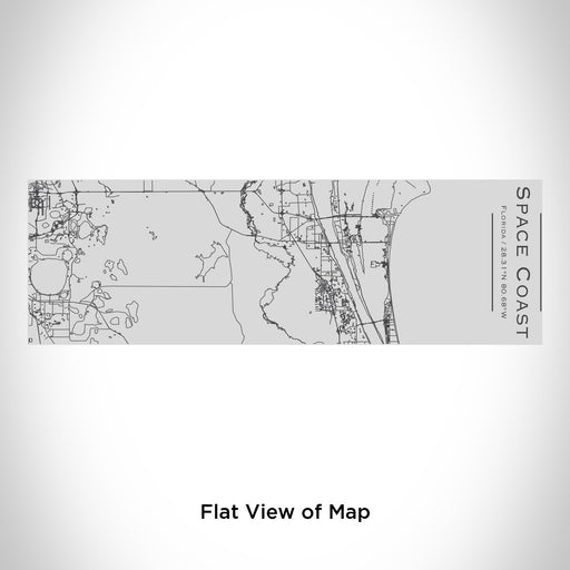 Rendered View of Space Coast Florida Map Engraving on 10oz Stainless Steel Insulated Cup with Sipping Lid