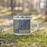 Right View Custom Spanish Fork Utah Map Enamel Mug in Afternoon on Grass With Trees in Background