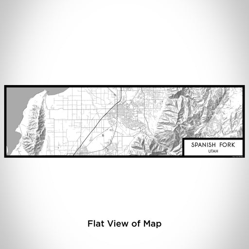 Flat View of Map Custom Spanish Fork Utah Map Enamel Mug in Classic