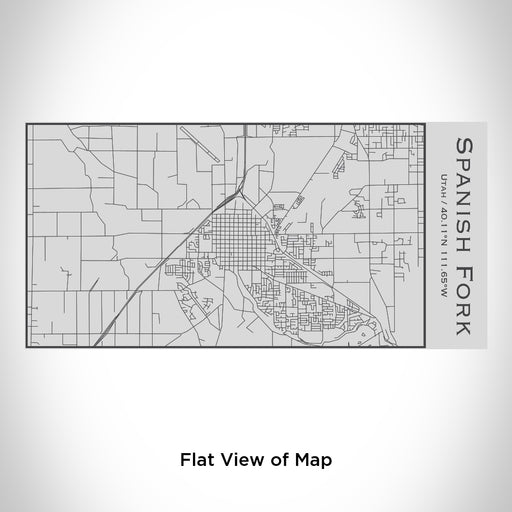 Rendered View of Spanish Fork Utah Map Engraving on 17oz Stainless Steel Insulated Cola Bottle