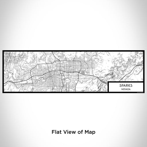 Flat View of Map Custom Sparks Nevada Map Enamel Mug in Classic