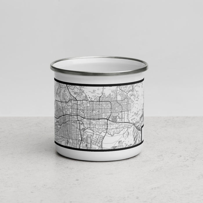 Front View Custom Sparks Nevada Map Enamel Mug in Classic