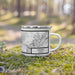 Right View Custom Sparks Nevada Map Enamel Mug in Classic on Grass With Trees in Background