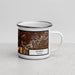 Right View Custom Sparks Nevada Map Enamel Mug in Ember