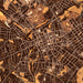 Spartanburg South Carolina Map Print in Ember Style Zoomed In Close Up Showing Details