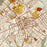Spartanburg South Carolina Map Print in Woodblock Style Zoomed In Close Up Showing Details