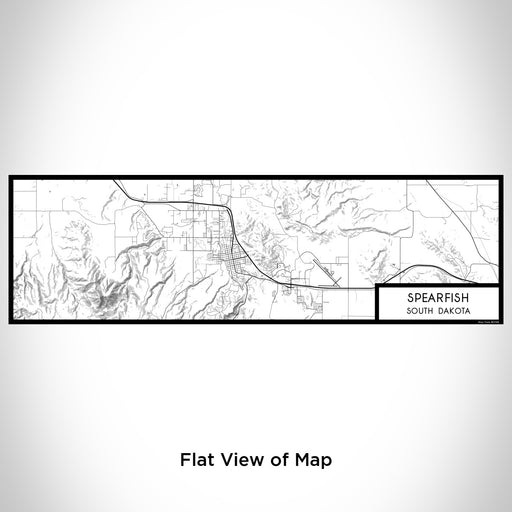 Flat View of Map Custom Spearfish South Dakota Map Enamel Mug in Classic