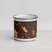 Front View Custom Spearfish South Dakota Map Enamel Mug in Ember