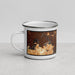 Left View Custom Spearfish South Dakota Map Enamel Mug in Ember