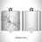 Rendered View of Spearfish South Dakota Map Engraving on 6oz Stainless Steel Flask