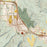 Spearfish South Dakota Map Print in Woodblock Style Zoomed In Close Up Showing Details