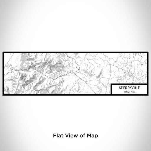 Flat View of Map Custom Sperryville Virginia Map Enamel Mug in Classic