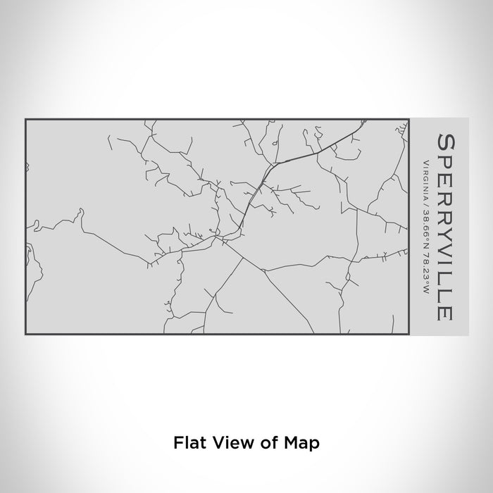 Rendered View of Sperryville Virginia Map Engraving on 17oz Stainless Steel Insulated Cola Bottle