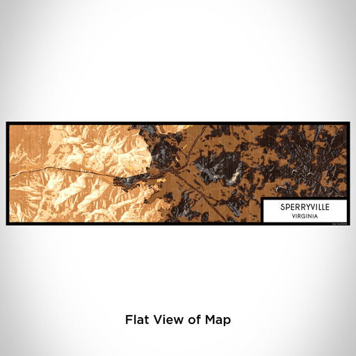 Flat View of Map Custom Sperryville Virginia Map Enamel Mug in Ember