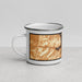 Left View Custom Sperryville Virginia Map Enamel Mug in Ember