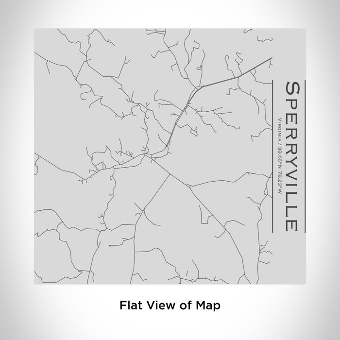 Rendered View of Sperryville Virginia Map Engraving on 17oz Stainless Steel Insulated Tumbler