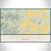 Sperryville Virginia Map Print Landscape Orientation in Woodblock Style With Shaded Background