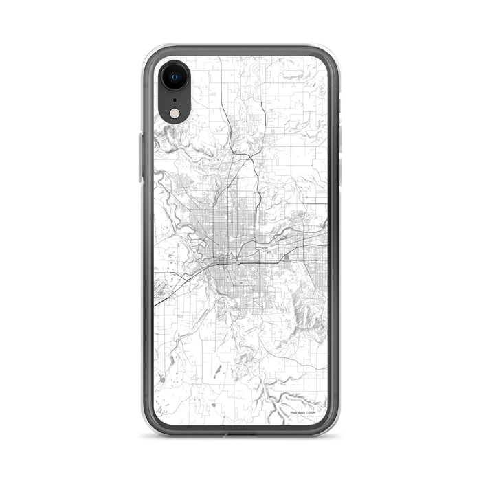 Custom Spokane Washington Map Phone Case in Classic