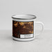 Right View Custom Spokane Washington Map Enamel Mug in Ember