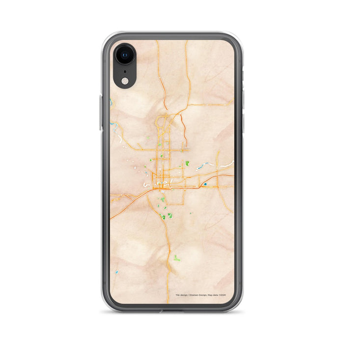 Custom Spokane Washington Map Phone Case in Watercolor