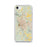 Custom Spokane Washington Map iPhone SE Phone Case in Woodblock
