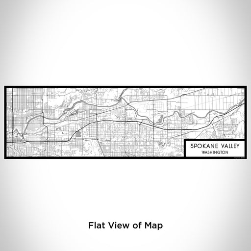 Flat View of Map Custom Spokane Valley Washington Map Enamel Mug in Classic